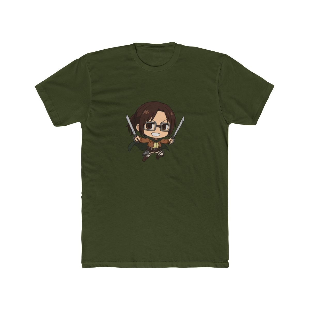 Hange Zoe Attack on Titan Anime T-Shirt - alternate angle 5, merchandise