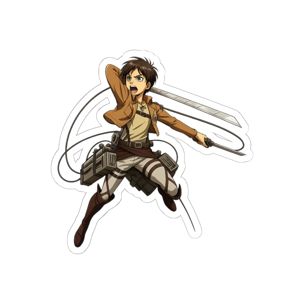 Attack on Titan Scout ODM Gear Sticker | Epic Anime Action Vinyl Decal