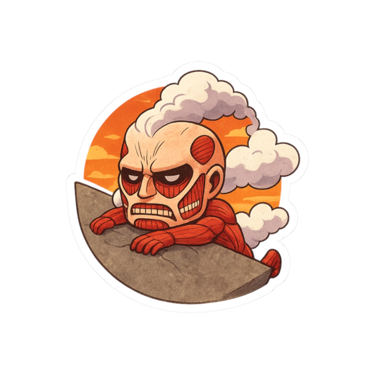 Attack on Titan Survey Corps Bold Sticker Decal - alternate angle 3, merchandise