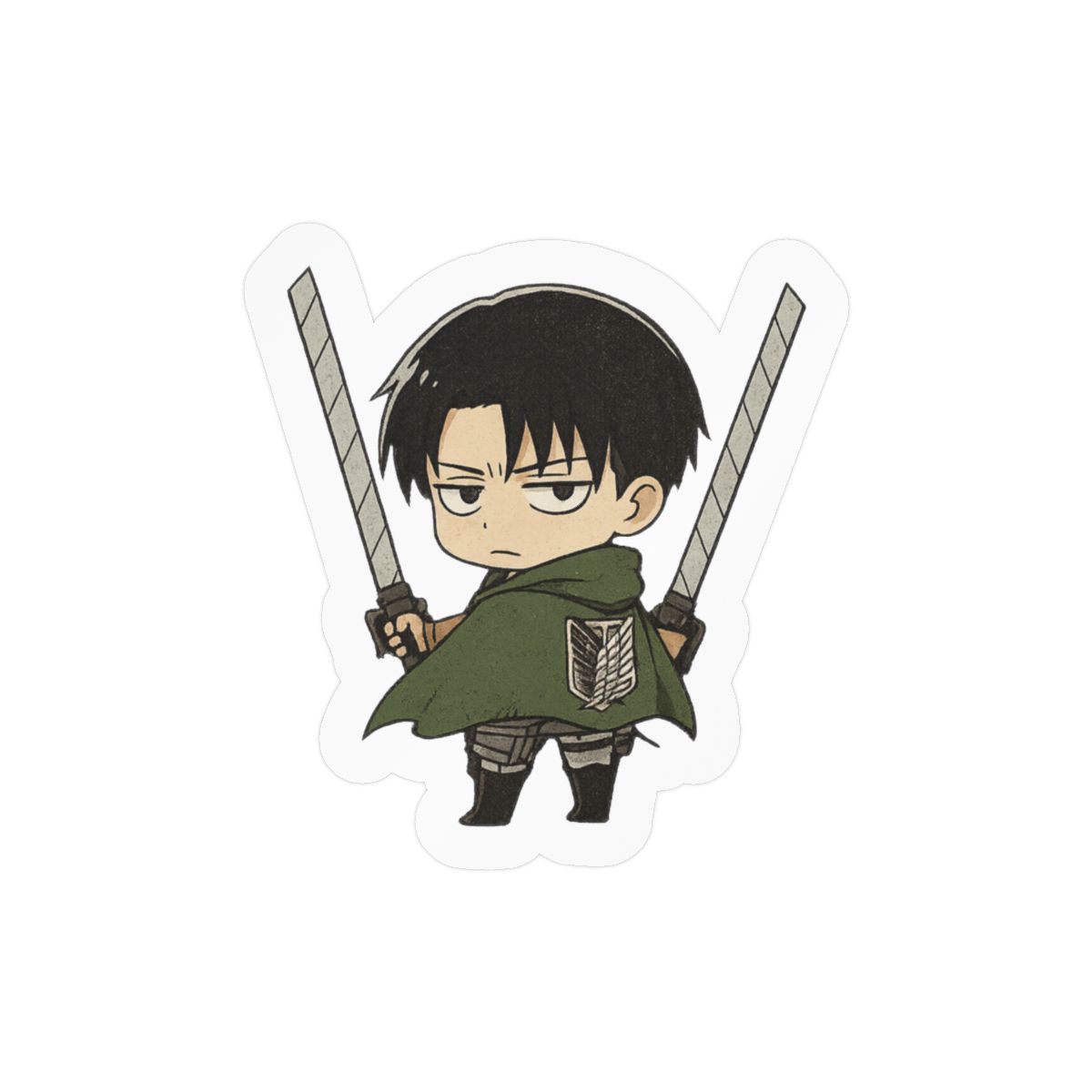 Captain Levi Attack on Titan Sticker | Bold Anime Vinyl Decal
