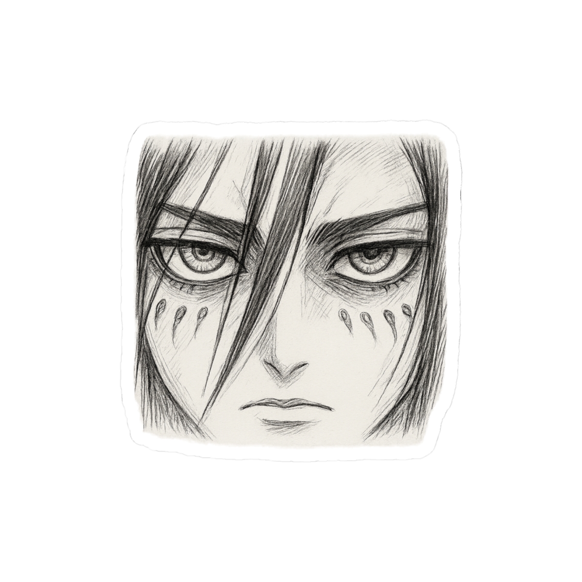 Eren Yeager Eyes Sticker | Bold Attack on Titan Vinyl Decal