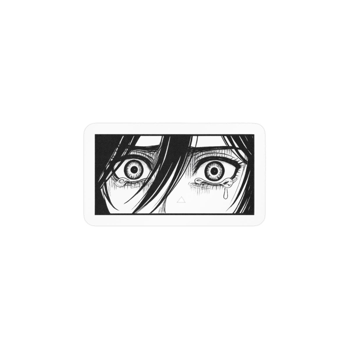Mikasa Eyes Fierce Anime Sticker | Vinyl Decal - alternate angle 1, merchandise