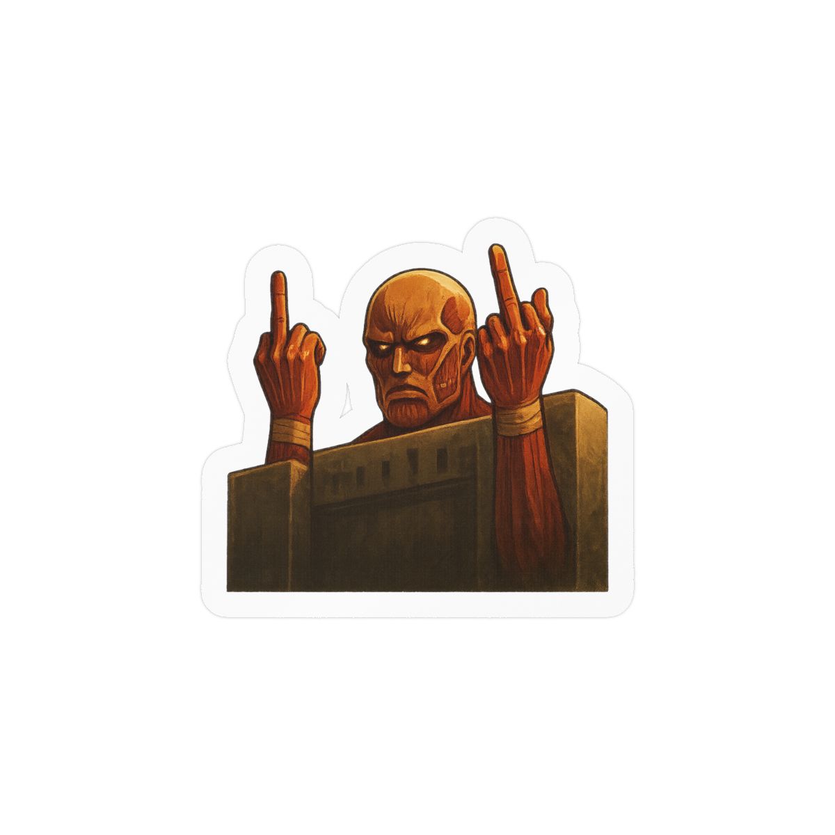 Titan Meme Sticker | Funny Vinyl Decal - alternate angle 2, merchandise