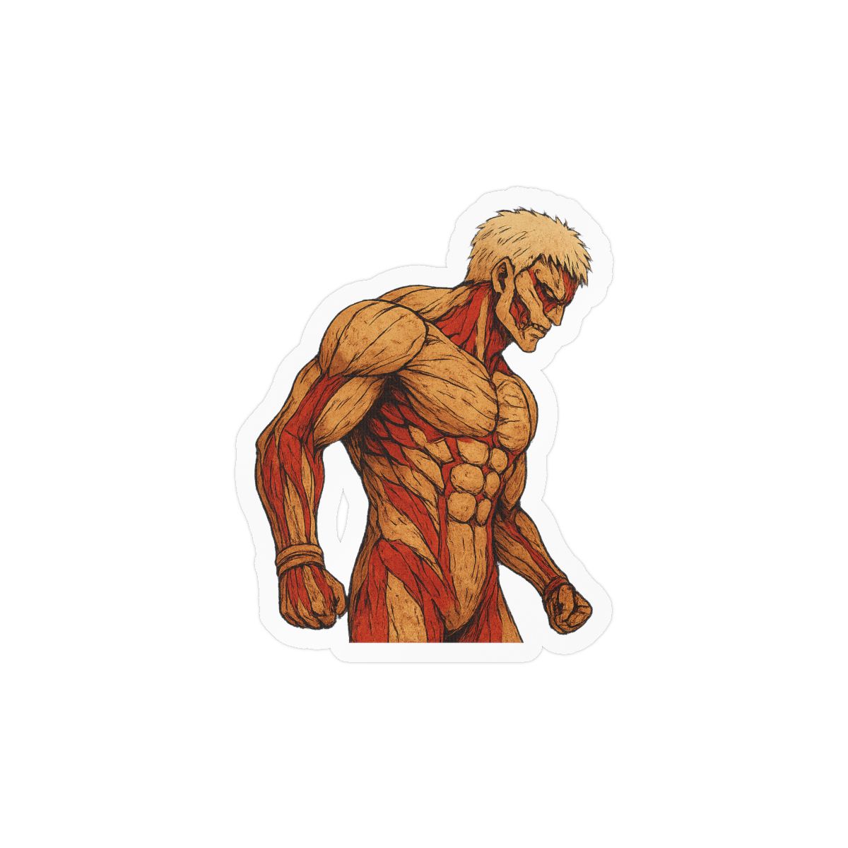 Armored Titan Sticker | Bold Anime Vinyl Decal