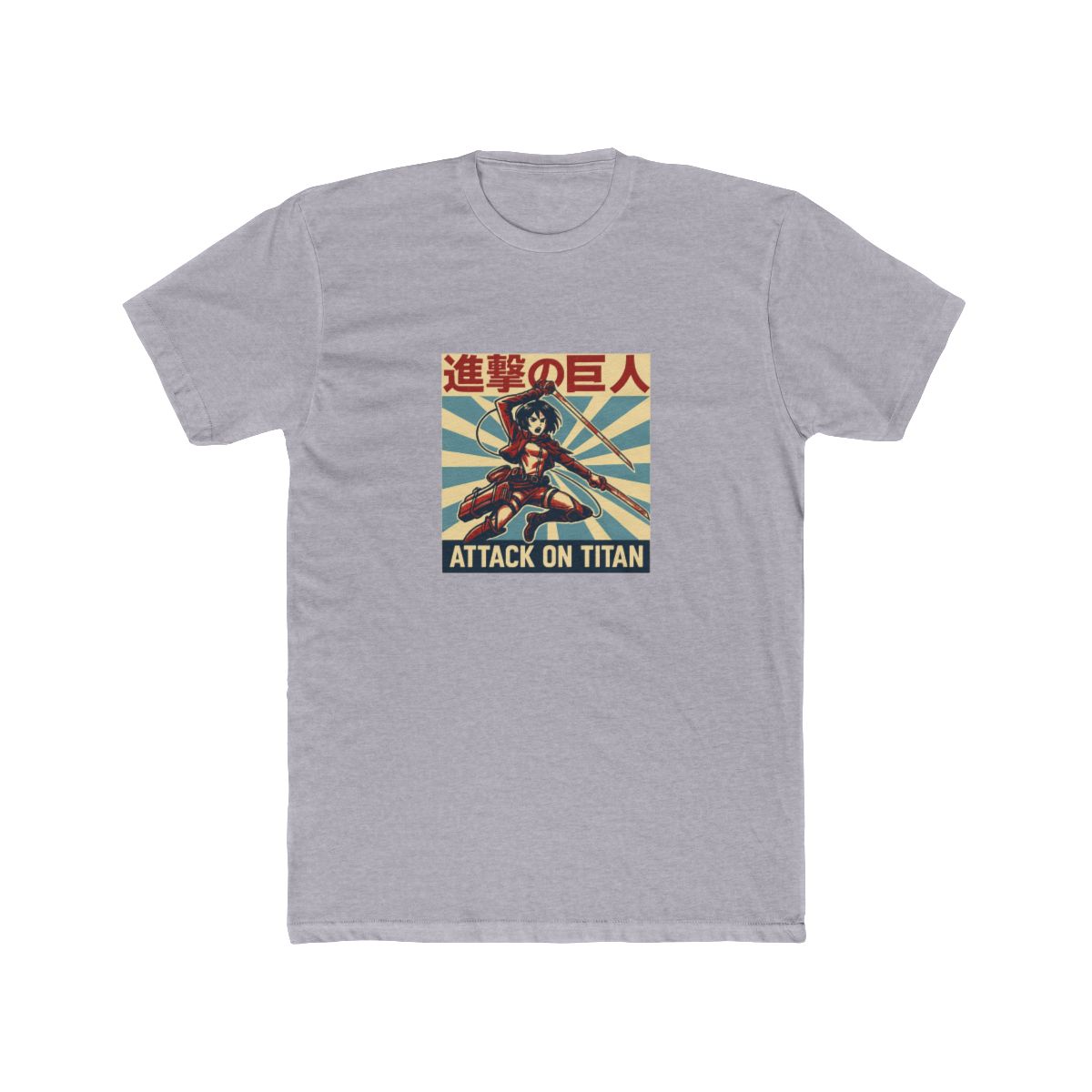 Eren Jaeger Battle Attack on Titan T-Shirt - alternate angle 2, merchandise