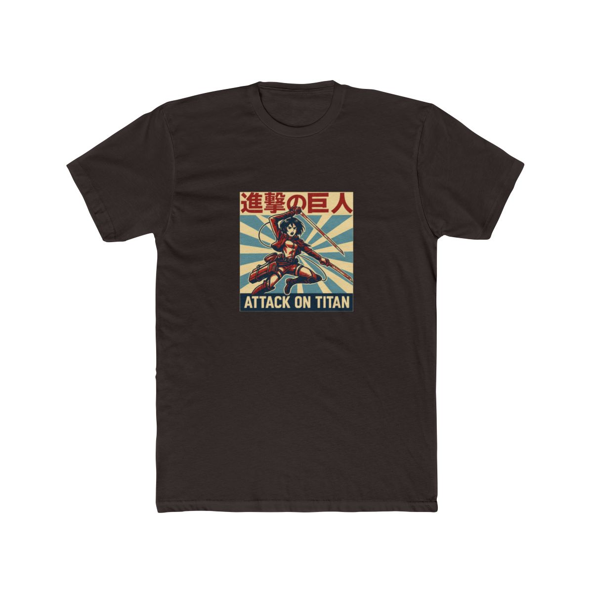 Eren Jaeger Battle Attack on Titan T-Shirt - alternate angle 5, merchandise