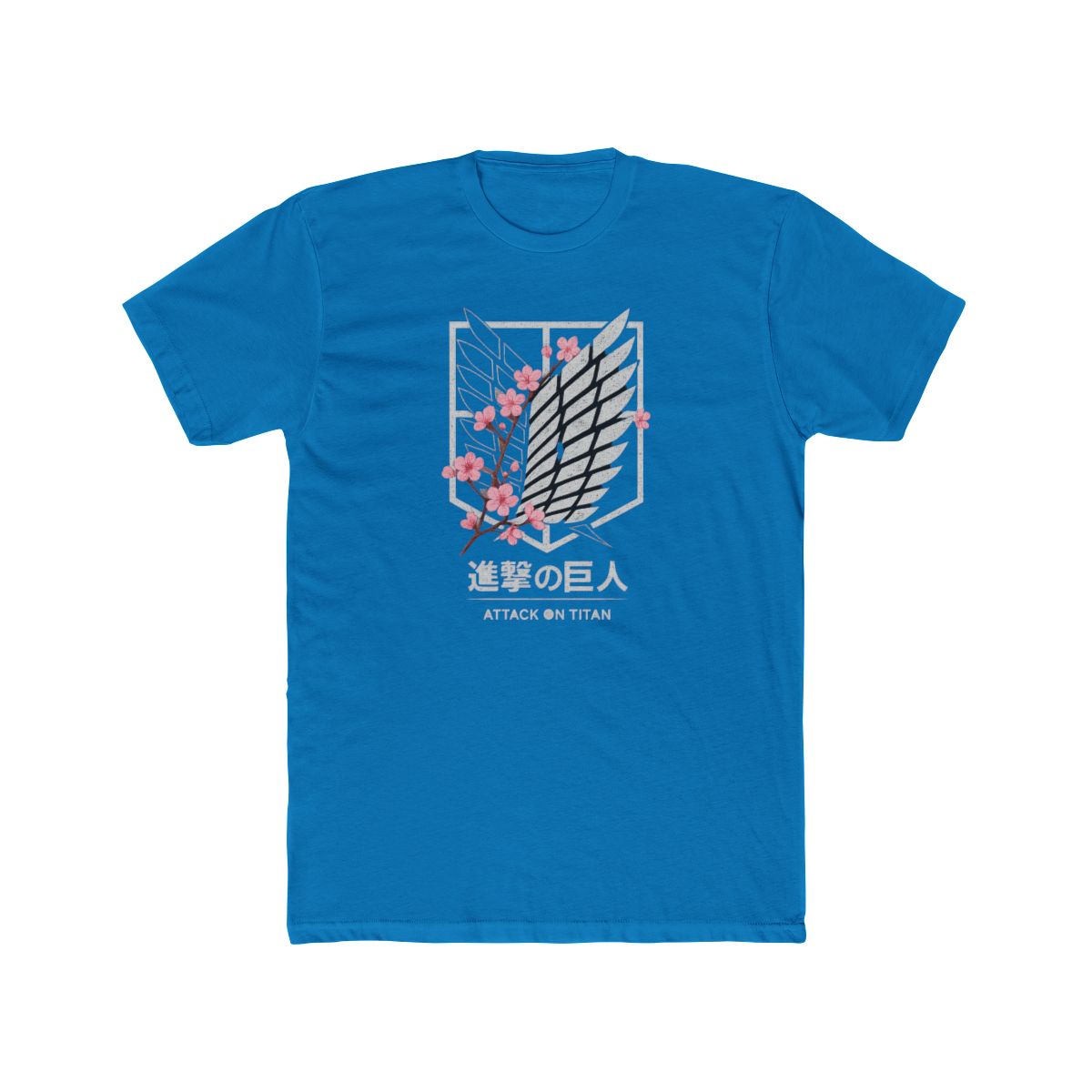 Attack on Titan Cherry Blossoms Logo T-Shirt - alternate angle 4, merchandise