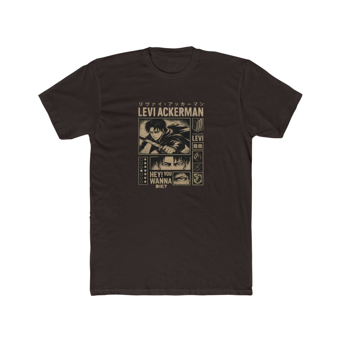 Levi Ackerman Attack on Titan Graphic T-Shirt - Official t-shirts merchandise