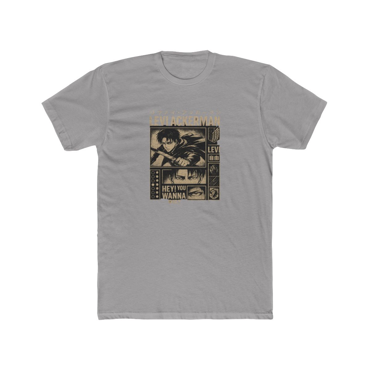 Levi Ackerman Attack on Titan Graphic T-Shirt - alternate angle 2, merchandise