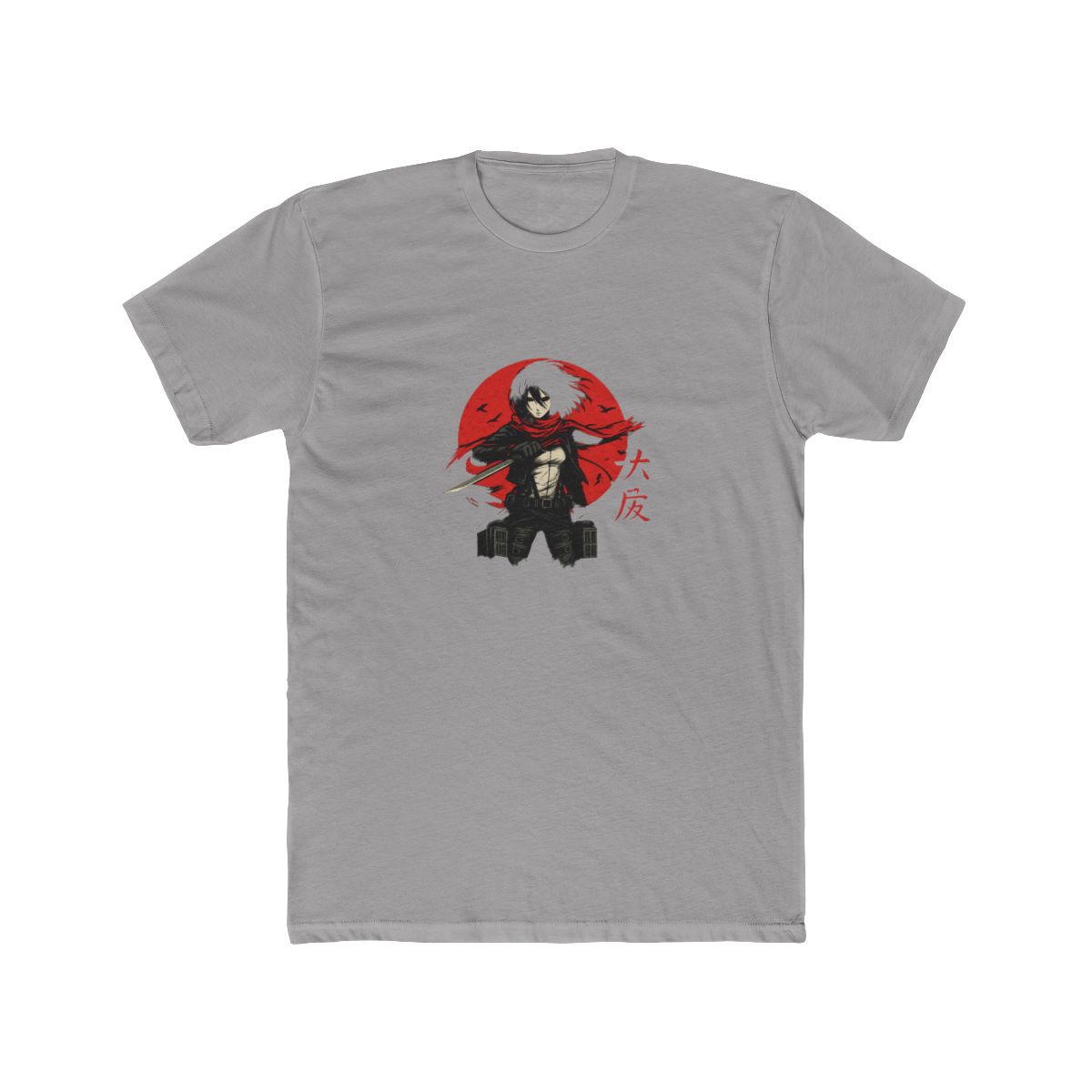 Mikasa Ackerman Attack on Titan Fierce T-Shirt - alternate angle 4, merchandise