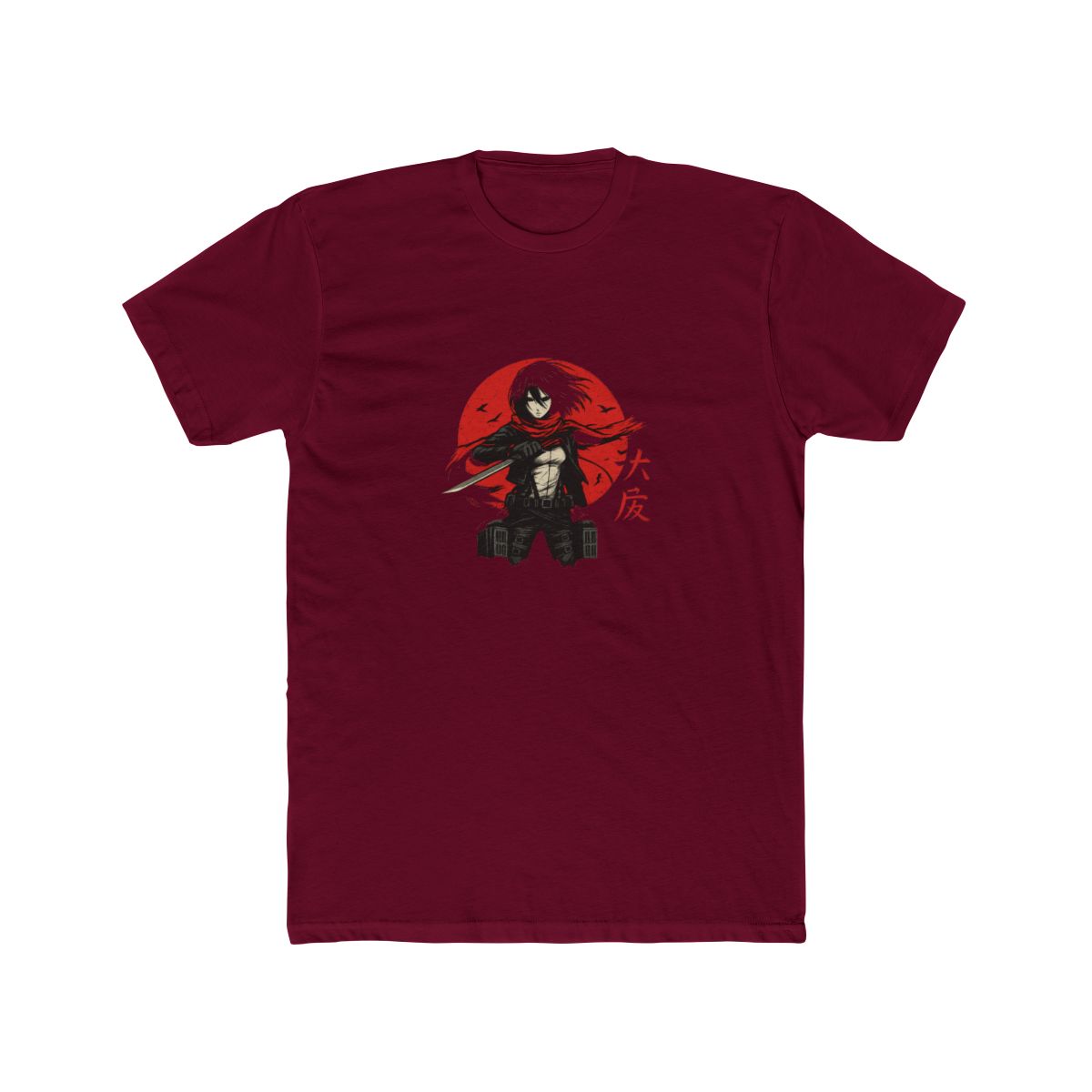 Mikasa Ackerman Attack on Titan Fierce T-Shirt - alternate angle 2, merchandise