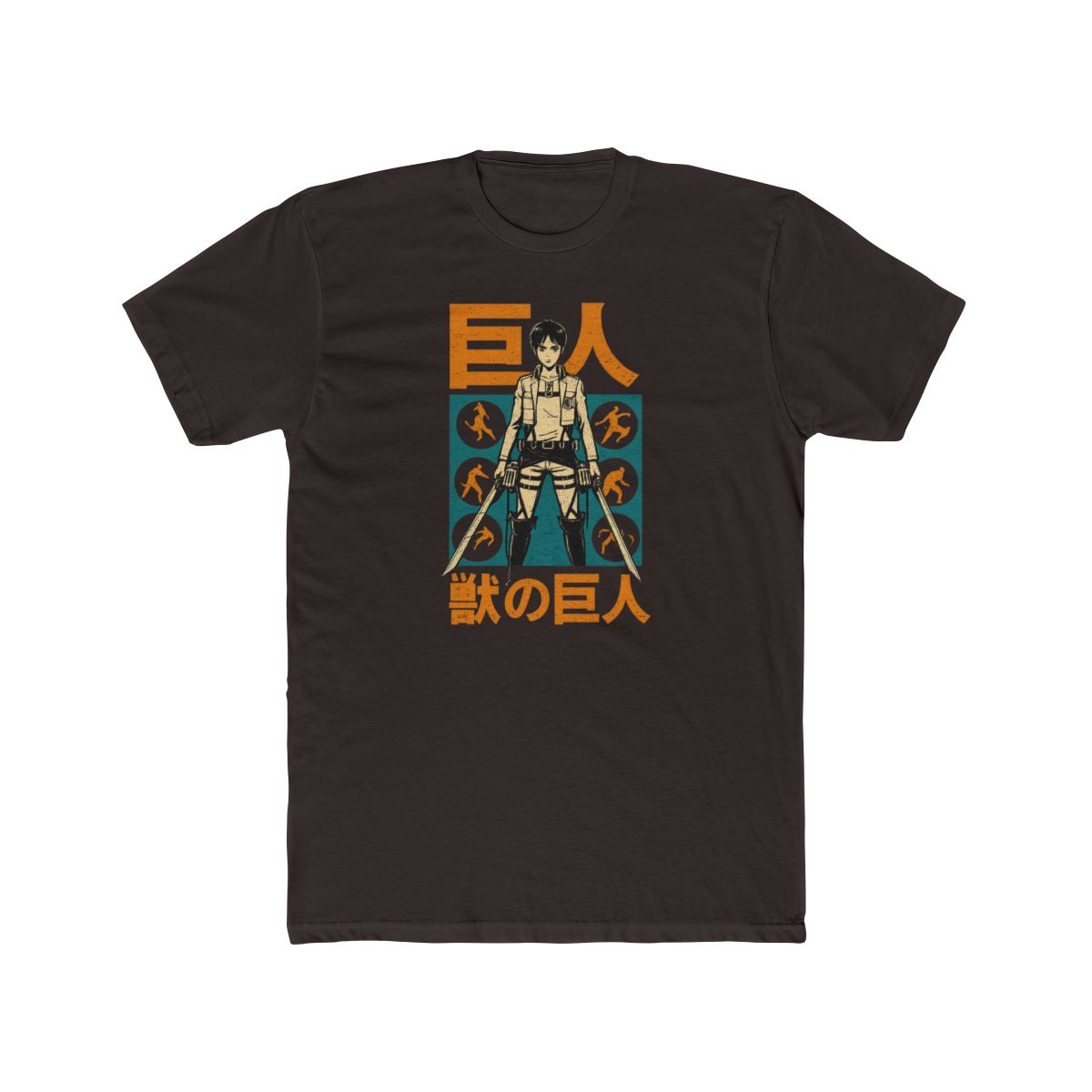 Attack on Titan Eren Kanji Explosion T-Shirt - alternate angle 3, merchandise