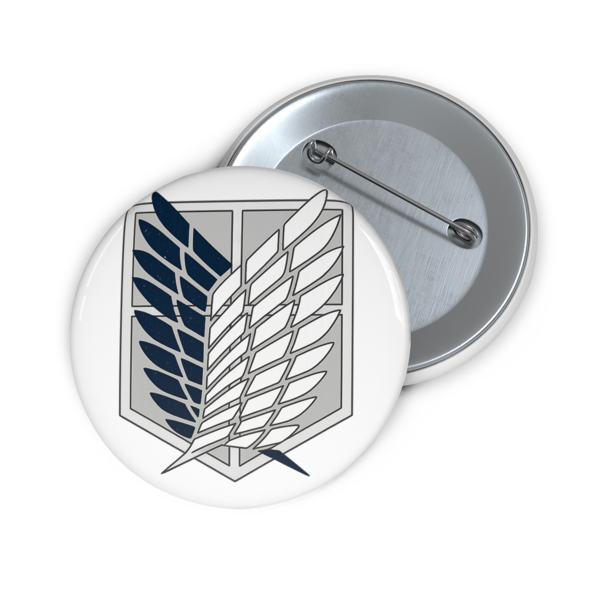 Attack on Titan Survey Corps Wings of Freedom Metallic Pin - alternate angle 1, merchandise