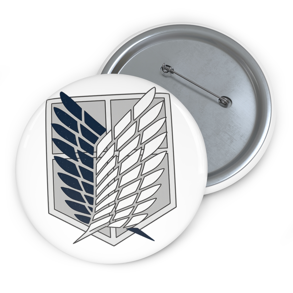 Attack on Titan Survey Corps Wings of Freedom Metallic Pin - alternate angle 2, merchandise