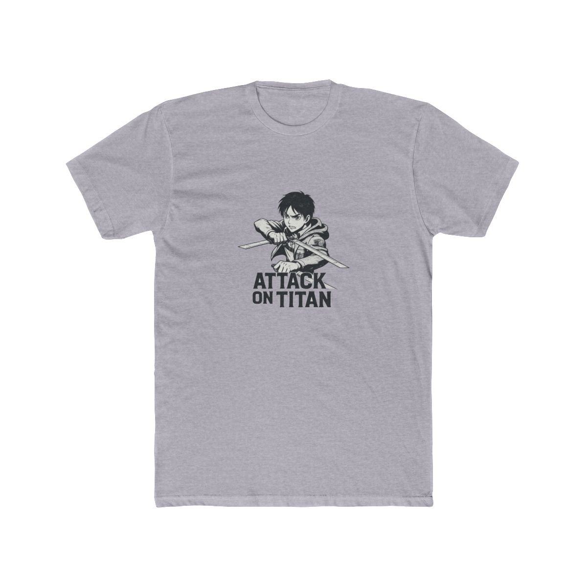 Anime Attack on Titan Manga War White Men T-Shirt - alternate angle 5, merchandise