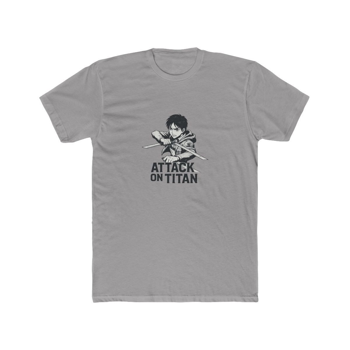 Anime Attack on Titan Manga War White Men T-Shirt - alternate angle 2, merchandise