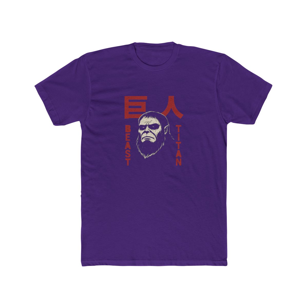 Attack on Titan Season 4 Beast Titan & Large Kanji T-Shirt - alternate angle 4, merchandise