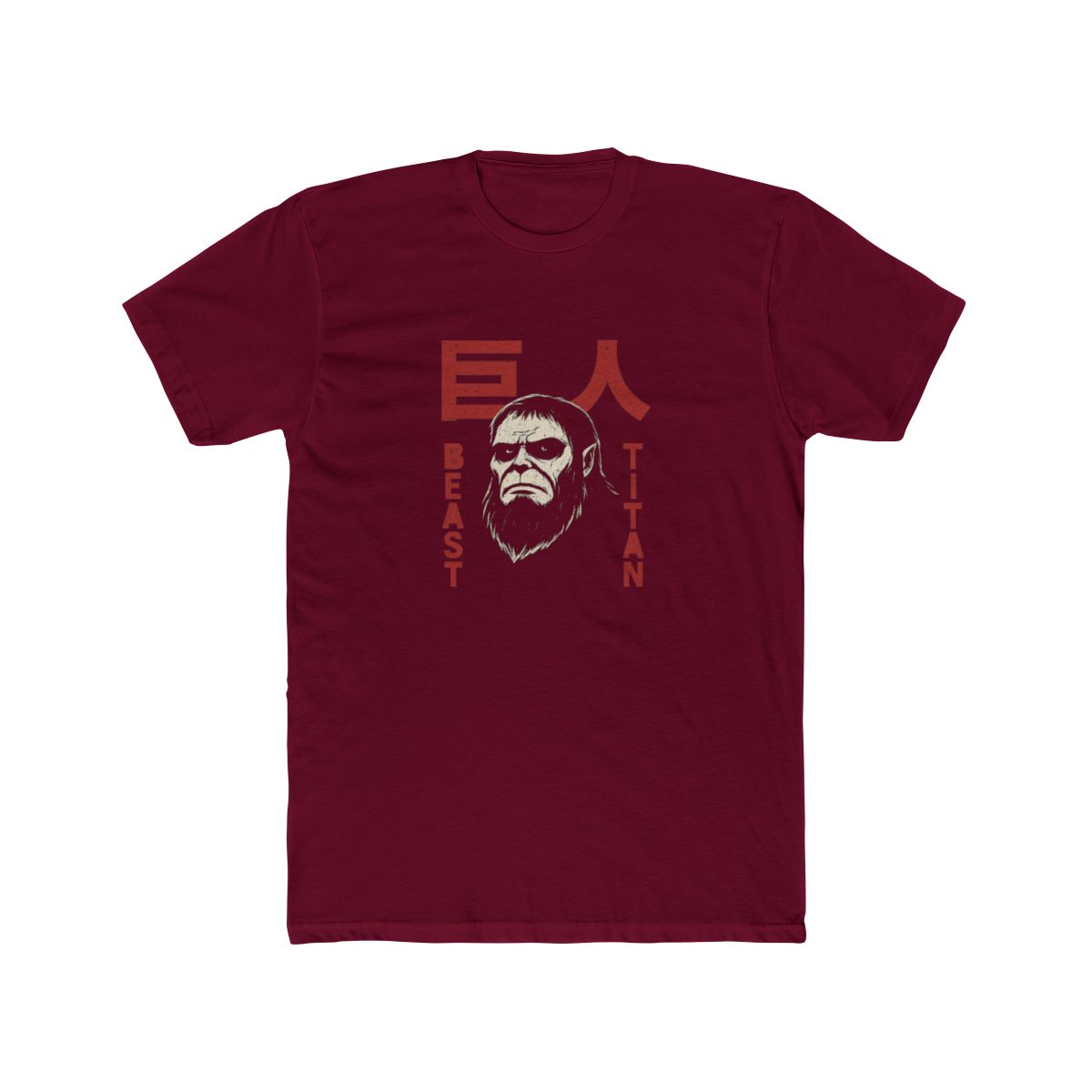 Attack on Titan Season 4 Beast Titan & Large Kanji T-Shirt - alternate angle 5, merchandise