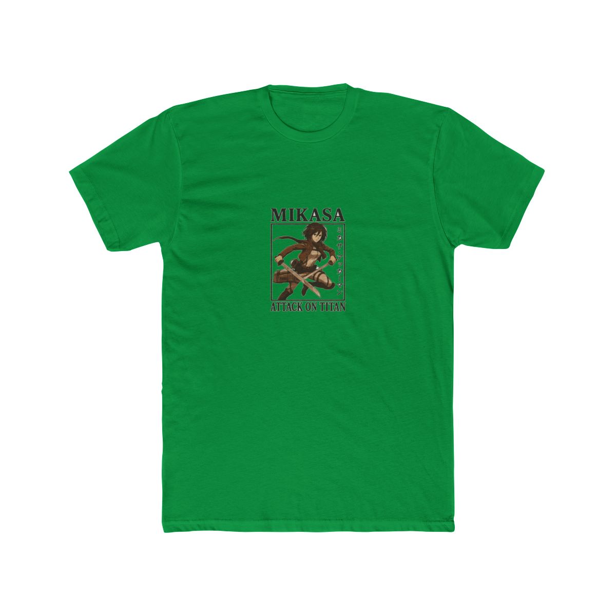 ATTACK ON TITAN-MIKASA ACKERMAN COOL DESIGN T-Shirt - alternate angle 2, merchandise