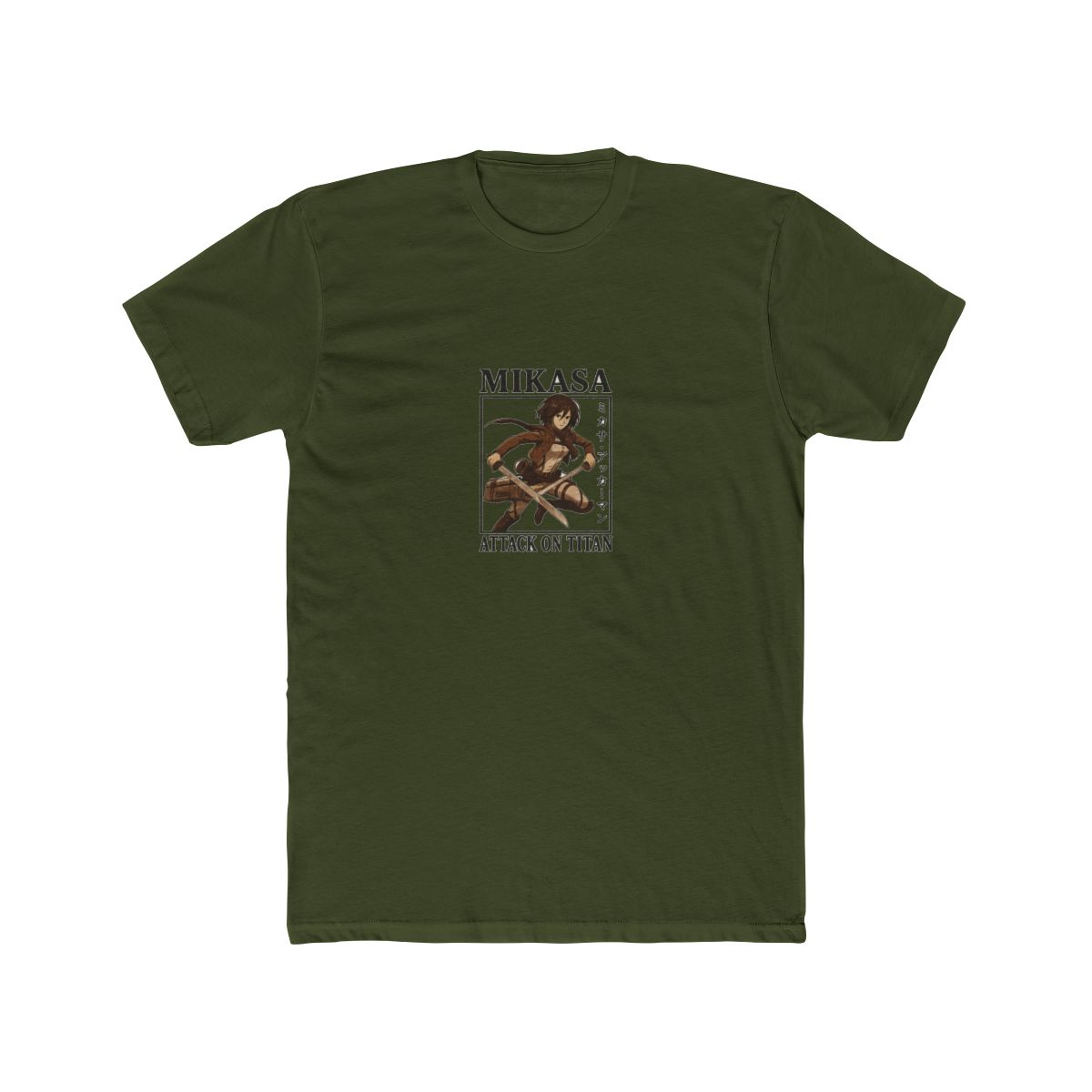 ATTACK ON TITAN-MIKASA ACKERMAN COOL DESIGN T-Shirt - alternate angle 4, merchandise