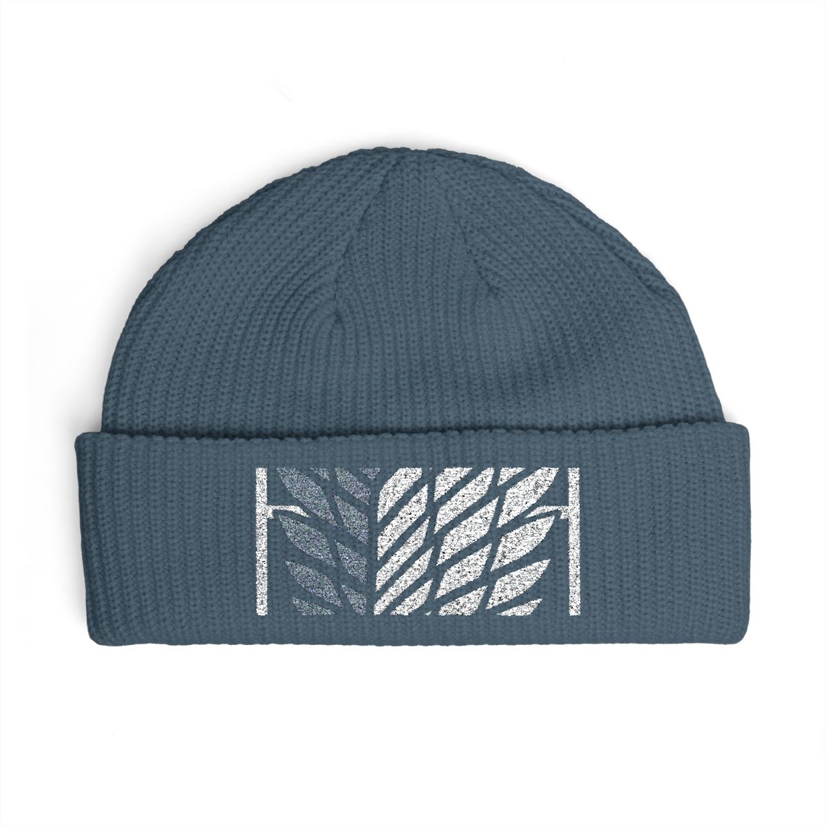 Attack On Titan Embroidered Survey Corps Logo Black Cuff Beanie - alternate angle 1, merchandise
