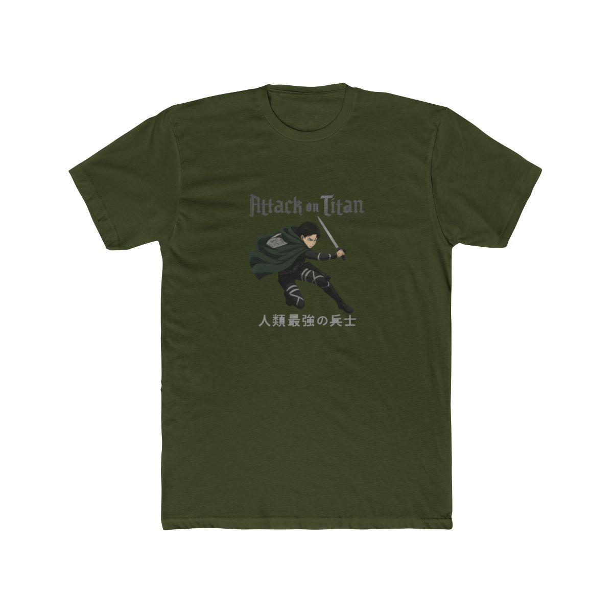 Attack on Titan Levi Humanity's Strongest Soldier T-Shirt - alternate angle 4, merchandise