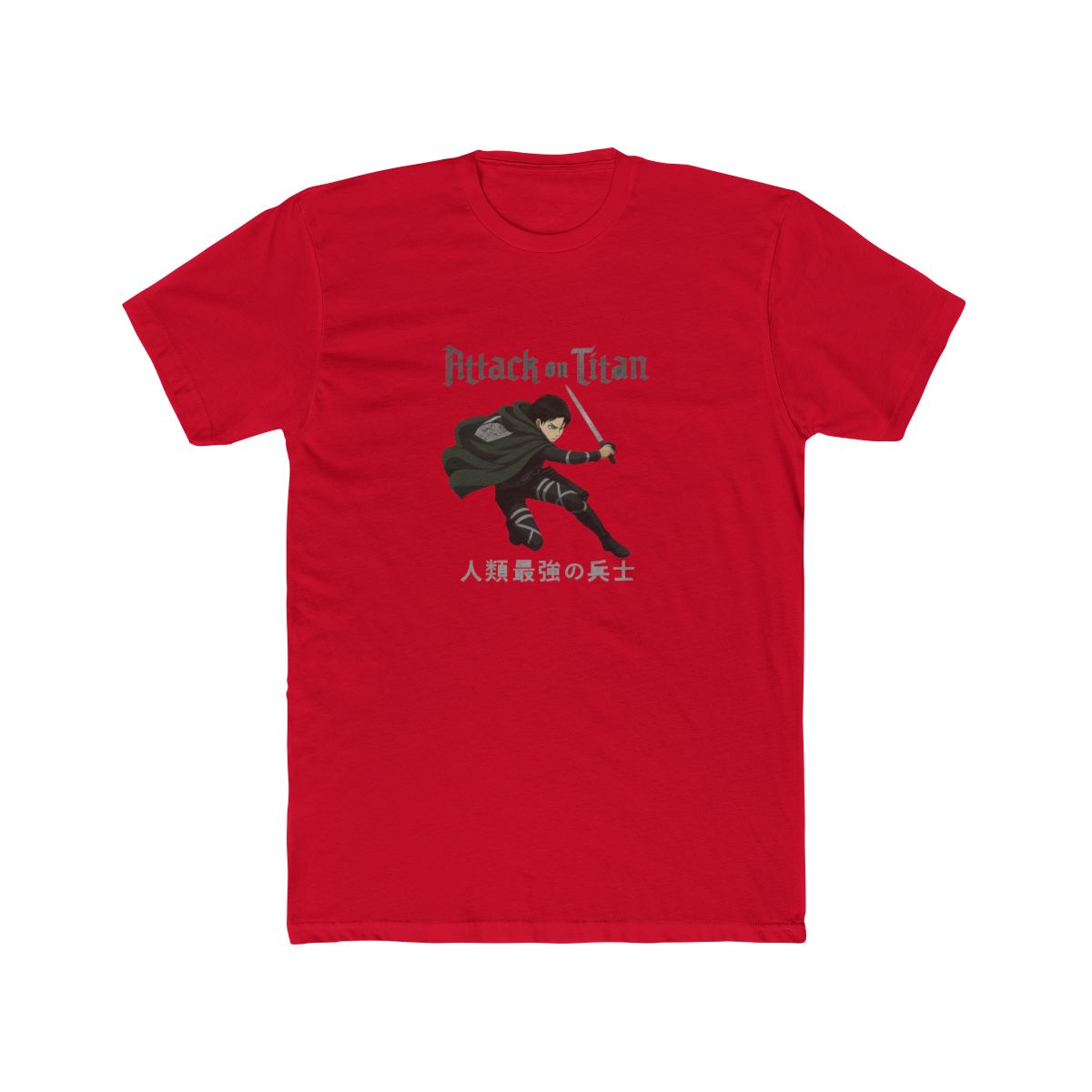 Attack on Titan Levi Humanity's Strongest Soldier T-Shirt - alternate angle 5, merchandise