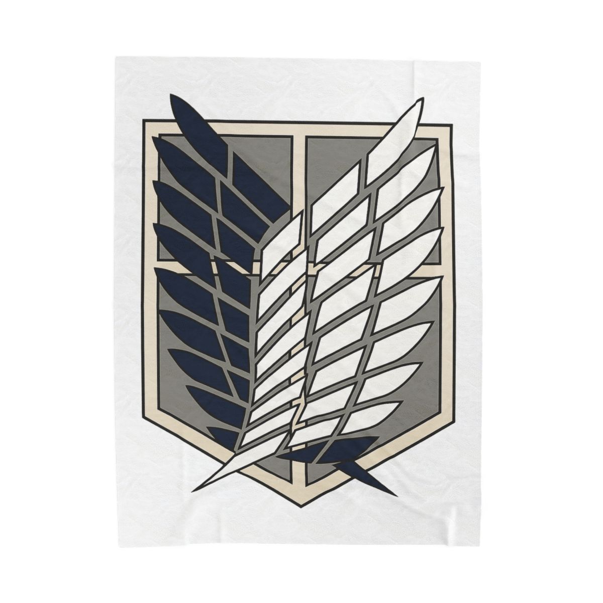 Attack on Titan Scout Regiment Logo Throw Blanket - alternate angle 3, merchandise