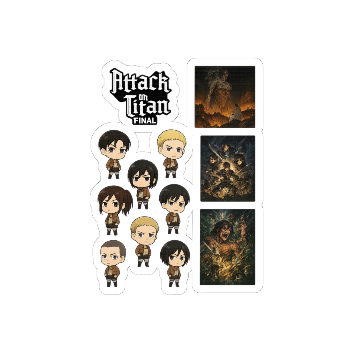 Attack on Titan Survey Corps Bold Sticker Pack