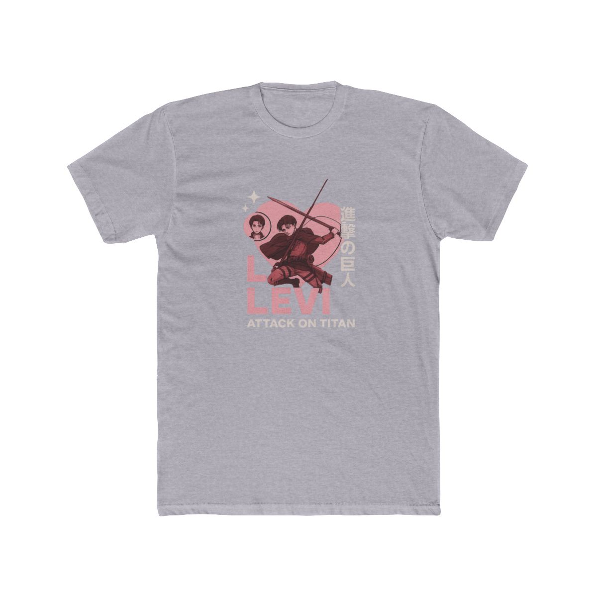 Attack on Titan Levi Heart Adoration T-Shirt - alternate angle 3, merchandise