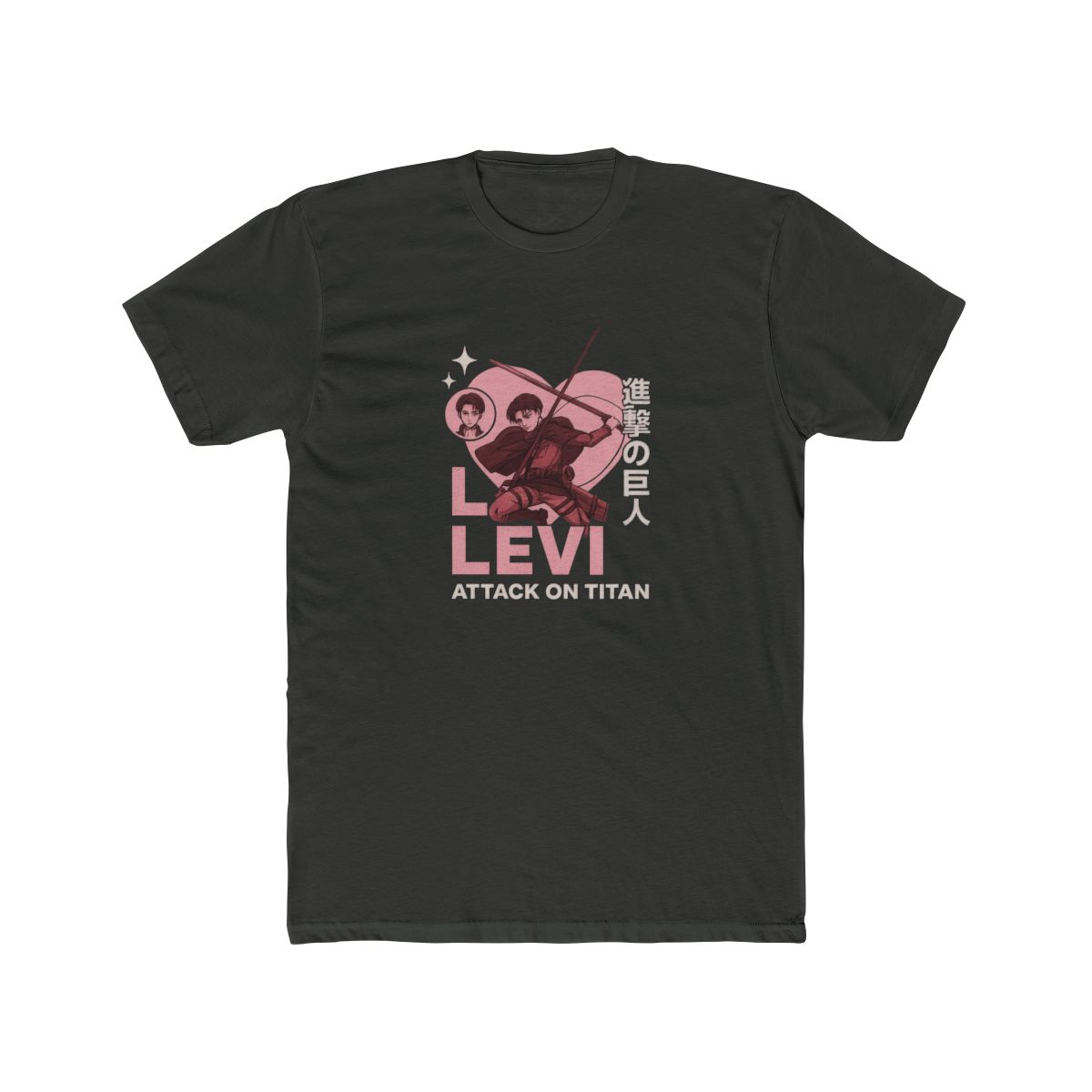 Attack on Titan Levi Heart Adoration T-Shirt - alternate angle 5, merchandise