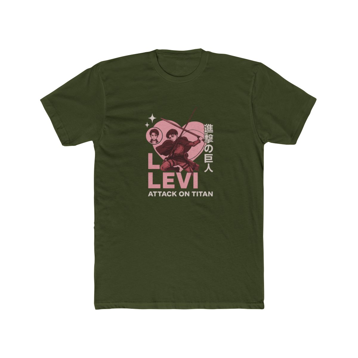 Attack on Titan Levi Heart Adoration T-Shirt - alternate angle 4, merchandise