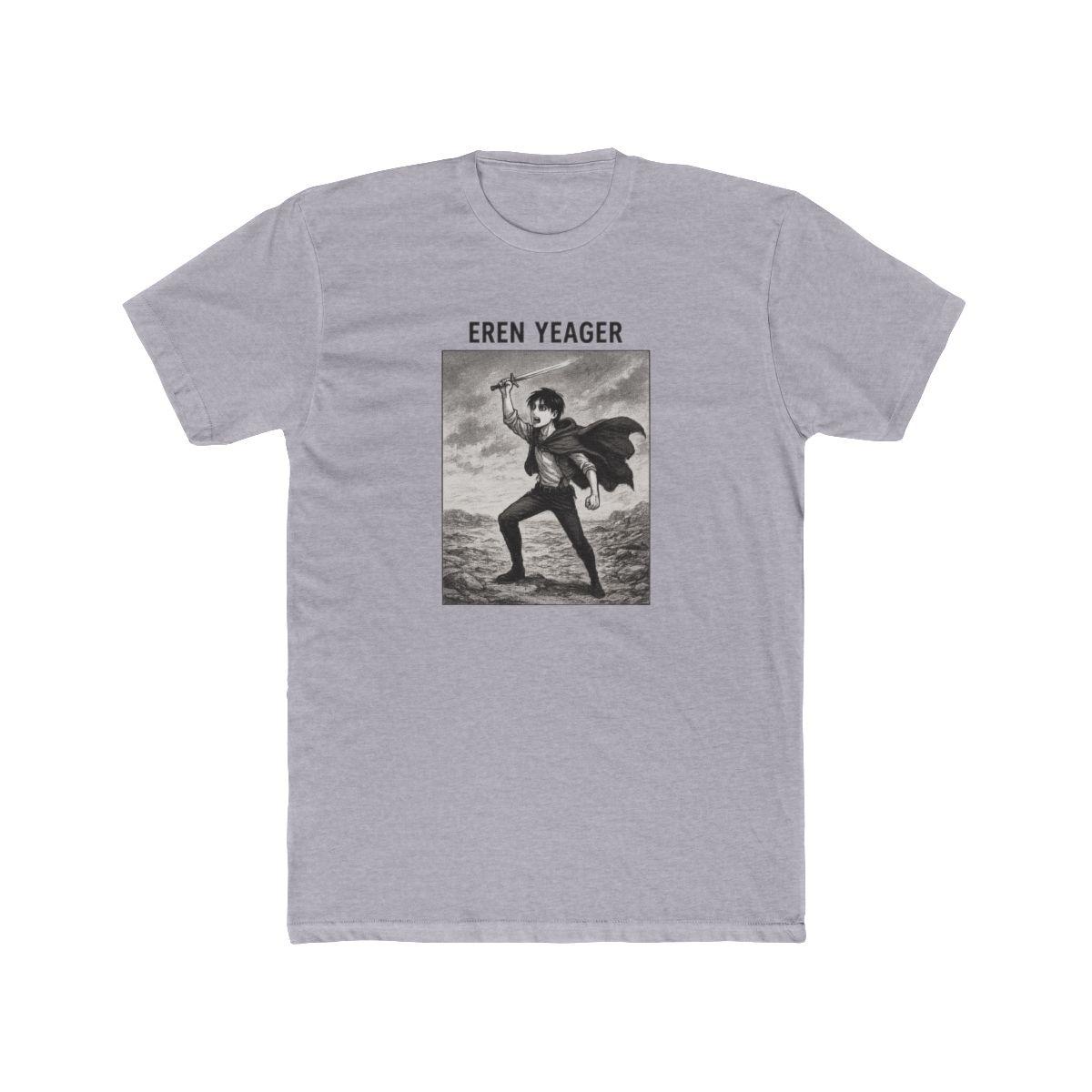 Attack on Titan Eren Yeager Manga Panel T-Shirt - alternate angle 2, merchandise