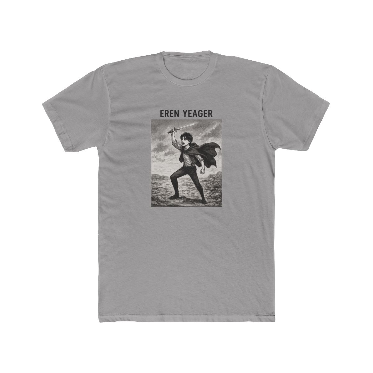 Attack on Titan Eren Yeager Manga Panel T-Shirt - alternate angle 3, merchandise