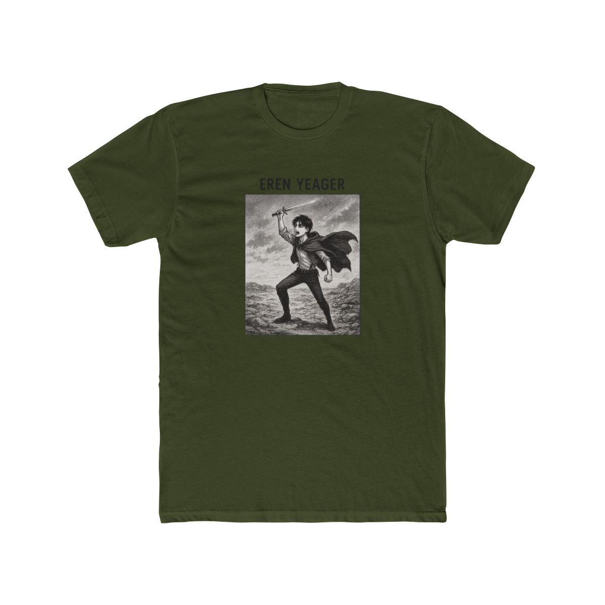 Attack on Titan Eren Yeager Manga Panel T-Shirt - alternate angle 5, merchandise