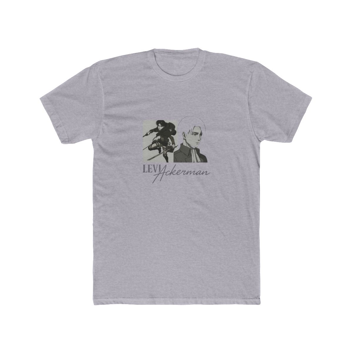Attack on Titan Levi Portraits Panel T-Shirt - alternate angle 4, merchandise