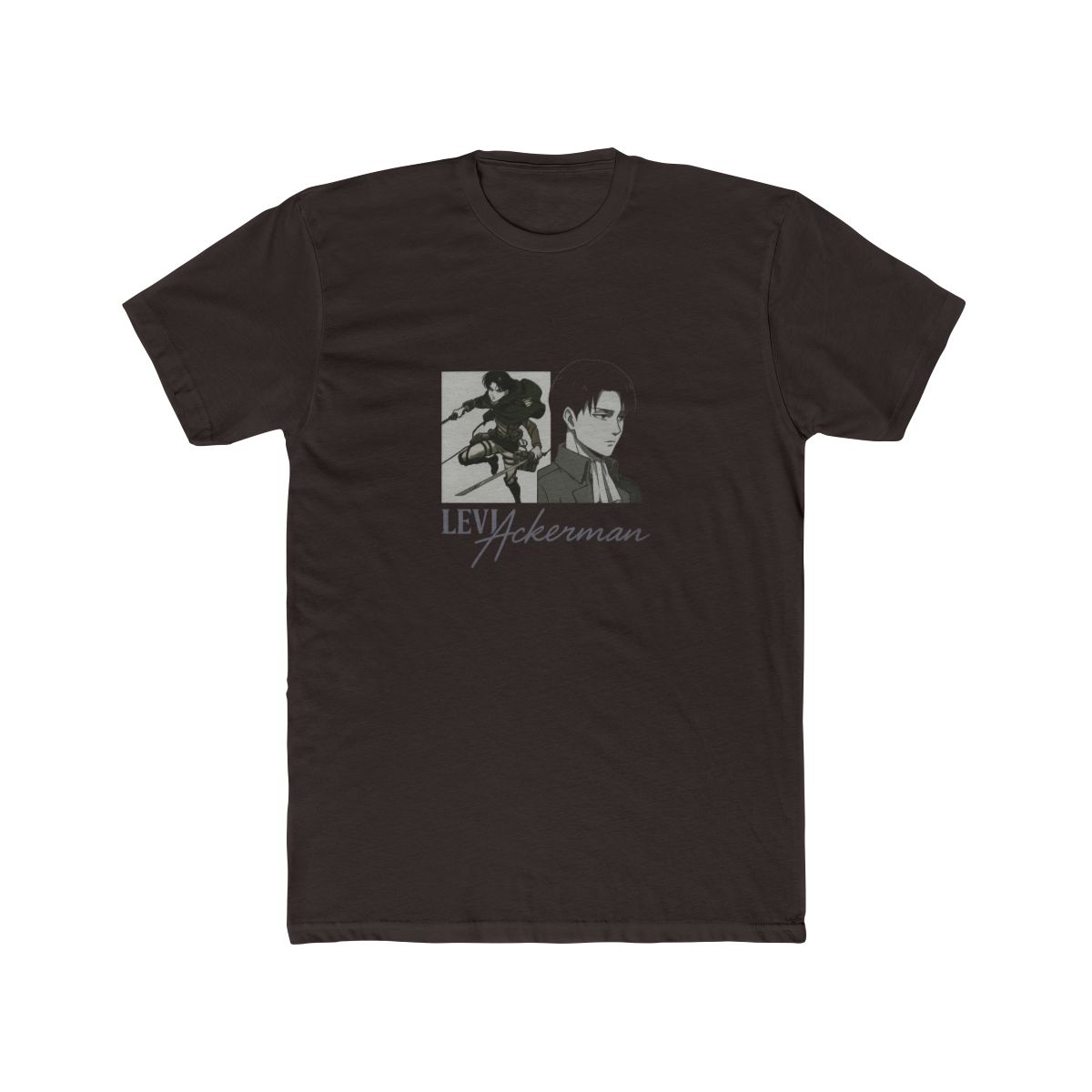Attack on Titan Levi Portraits Panel T-Shirt - alternate angle 3, merchandise