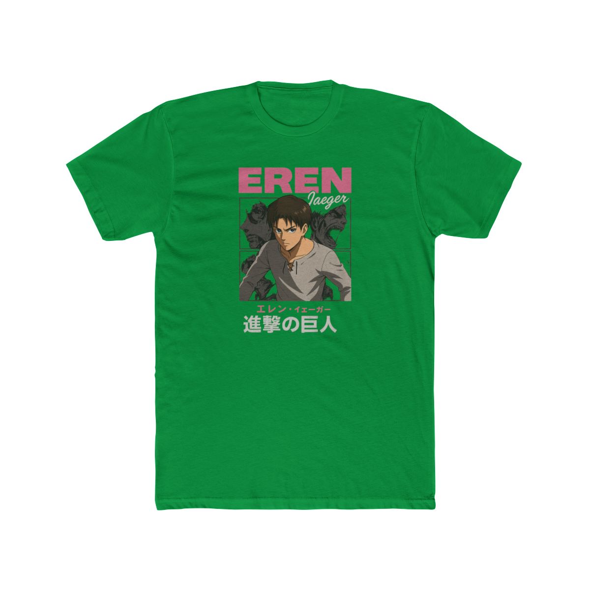 Attack on Titan Eren Jaeger Fierce Portrait T-Shirt - alternate angle 4, merchandise