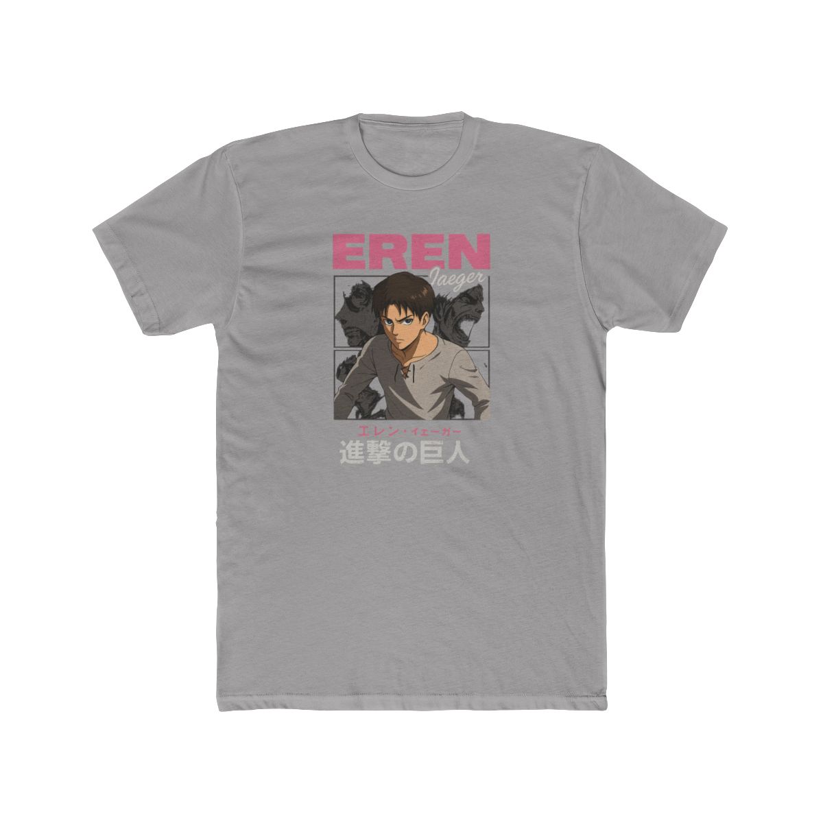 Attack on Titan Eren Jaeger Fierce Portrait T-Shirt - alternate angle 3, merchandise