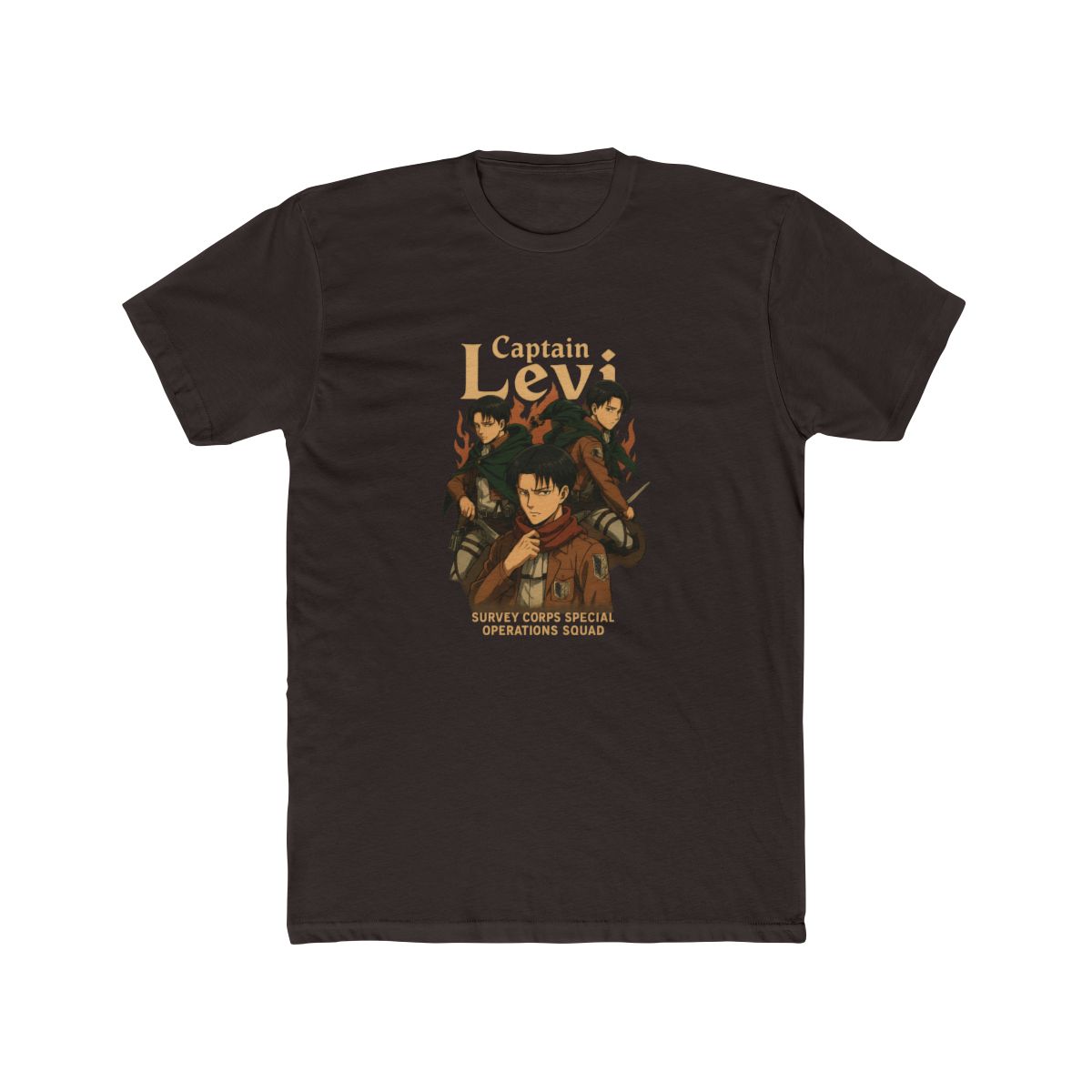 Attack on Titan Captain Levi Collage T-Shirt - alternate angle 4, merchandise