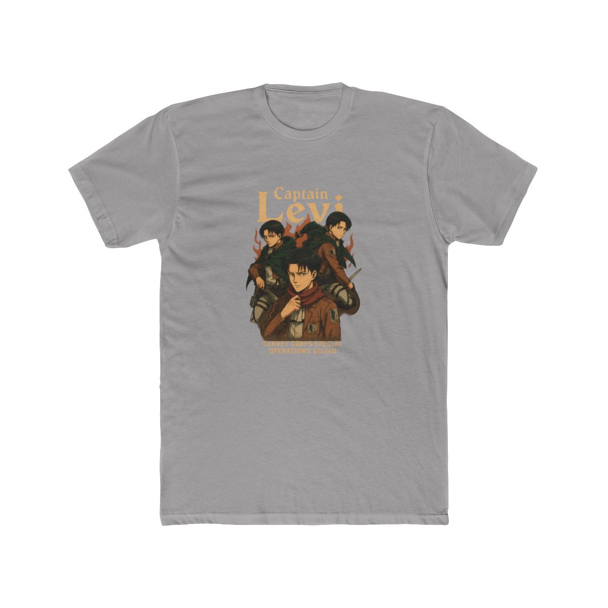 Attack on Titan Captain Levi Collage T-Shirt - alternate angle 3, merchandise
