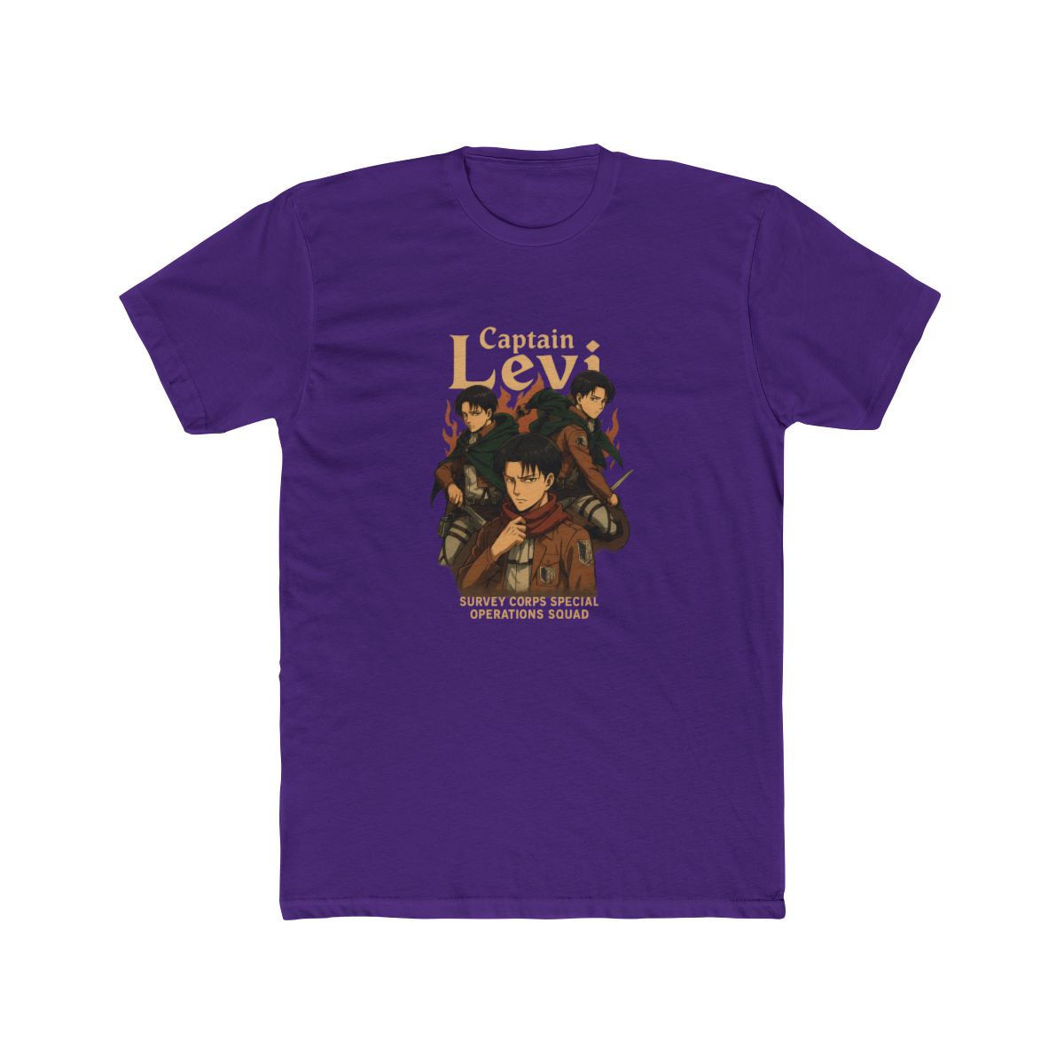 Attack on Titan Captain Levi Collage T-Shirt - alternate angle 2, merchandise