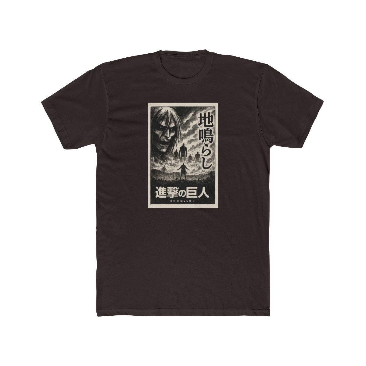 Attack on Titan Rumbling Poster Girls Crop T-Shirt - alternate angle 3, merchandise