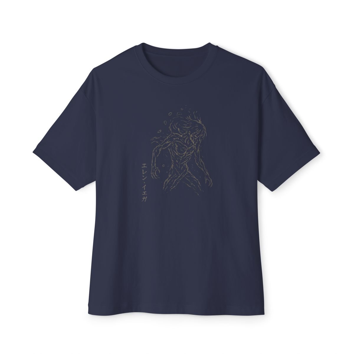 Attack on Titan Eren Jaeger Acid Wash Oversized T-Shirt - Official t-shirts merchandise