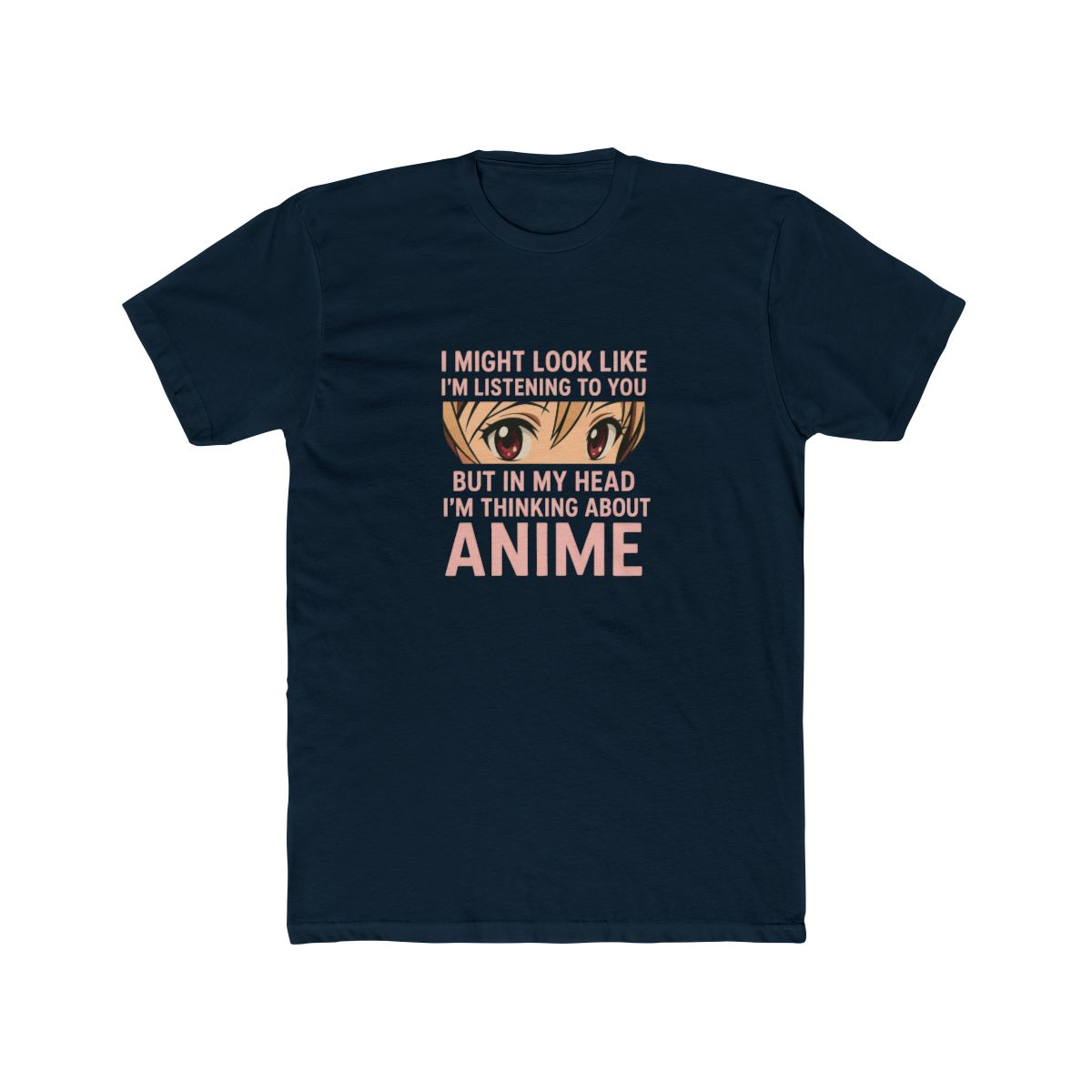 Sustainable Premium T-Shirt I Might Look Like Im Listening To You Thinking - alternate angle 3, merchandise