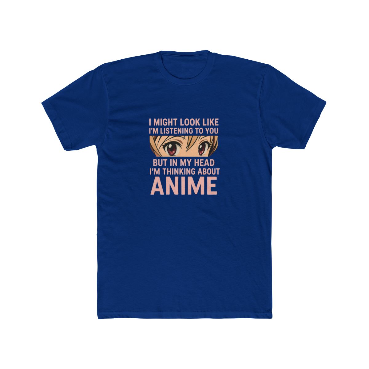 Sustainable Premium T-Shirt I Might Look Like Im Listening To You Thinking - alternate angle 2, merchandise