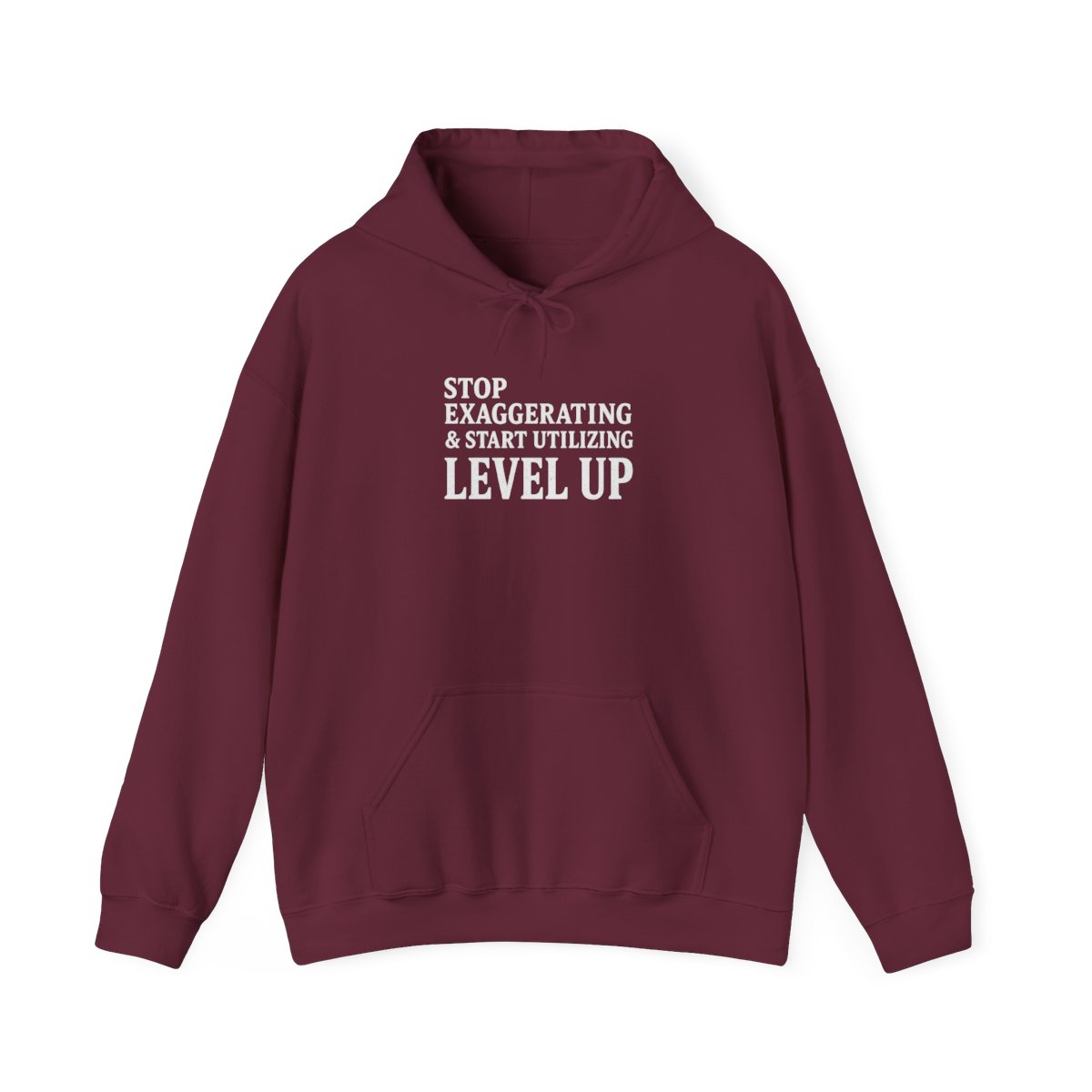 Sustainable Premium Hoodie LEVEL UP 100% - alternate angle 3, merchandise