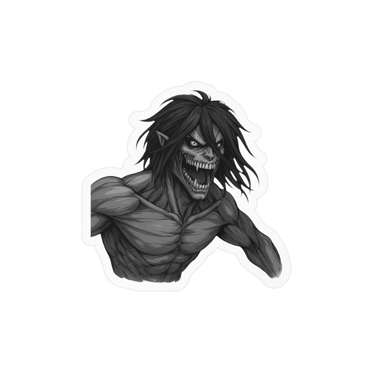 Attack Titan Sticker | Bold Anime Vinyl Decal - alternate angle 2, merchandise