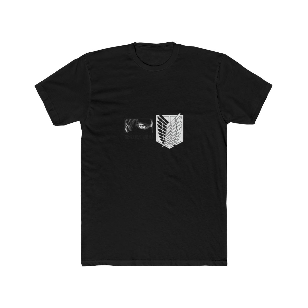 Attack on Titan Eren Mikasa Levi Anime T Shirt - alternate angle 3, merchandise