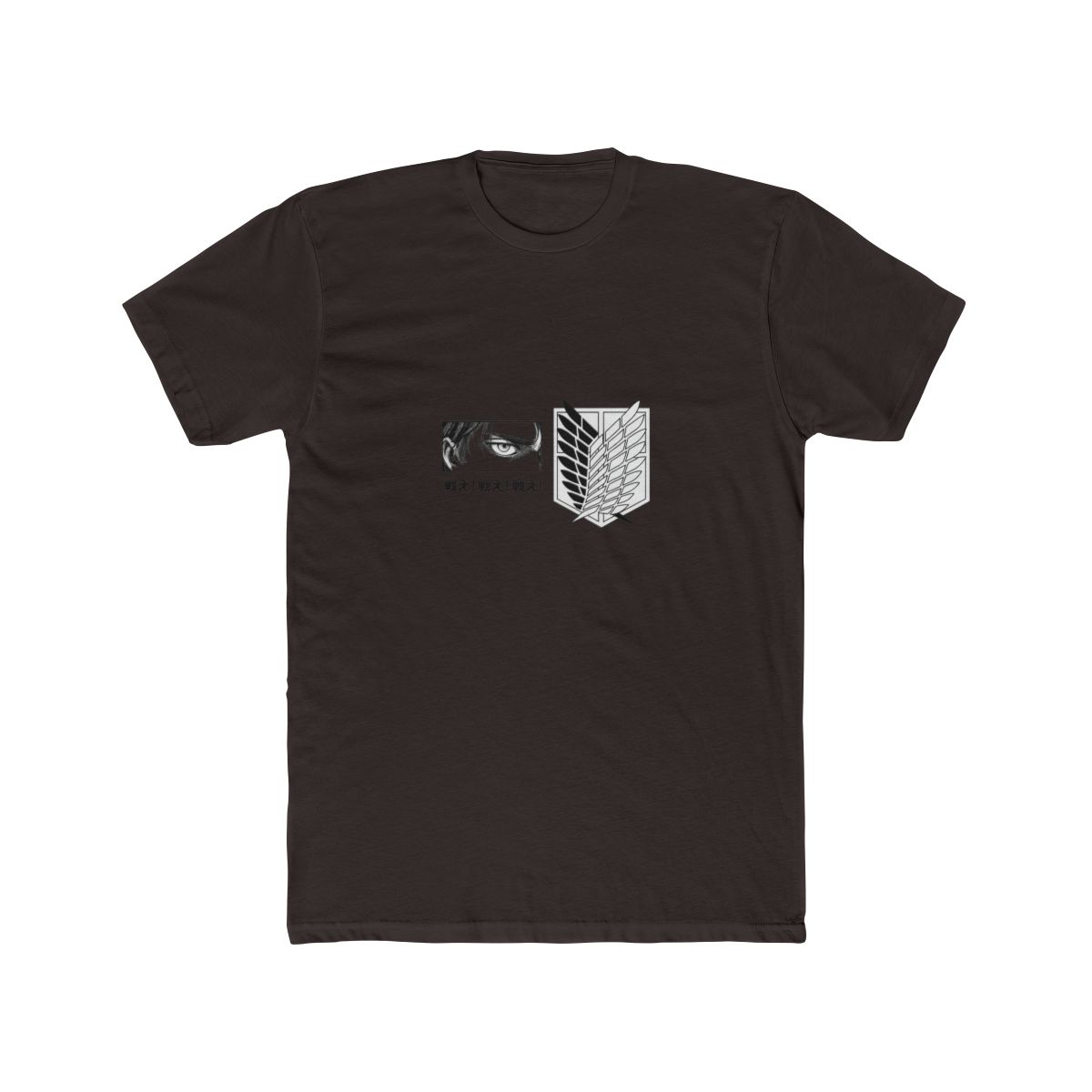 Attack on Titan Eren Mikasa Levi Anime T Shirt - alternate angle 2, merchandise